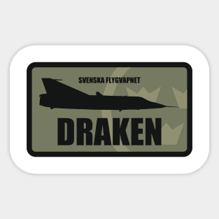 Draken Patch (subdued) Sticker